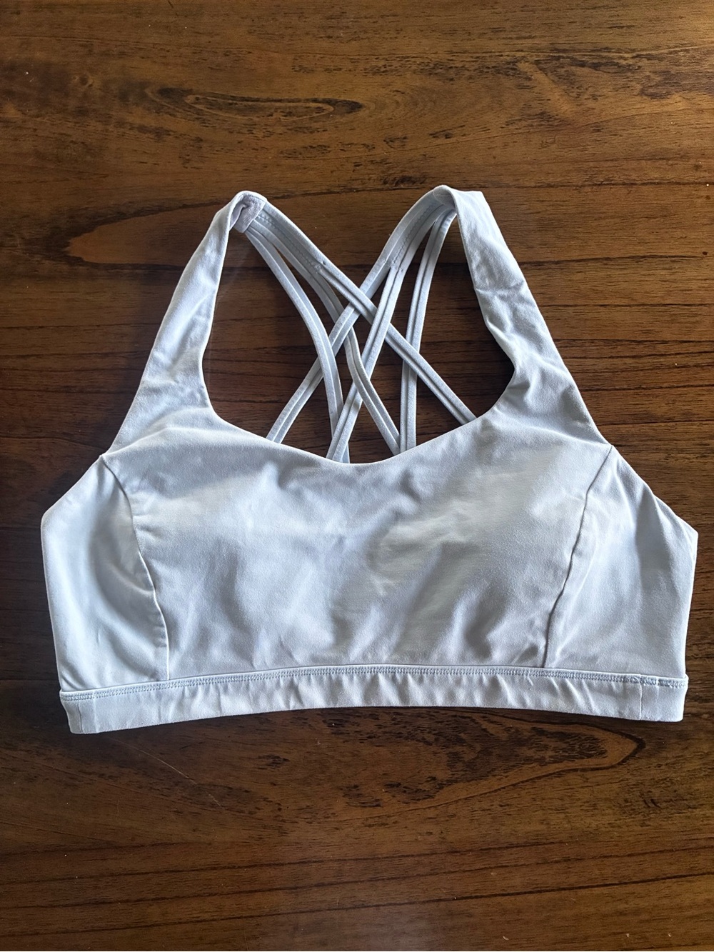 lululemon athletica light blue  Strappy Back Sports Bra